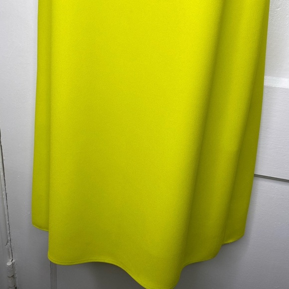 LAUREN RALPH LAUREN Pocket Crepe A-line Acid Green Sleeveless Dress 8 - Picture 7 of 10